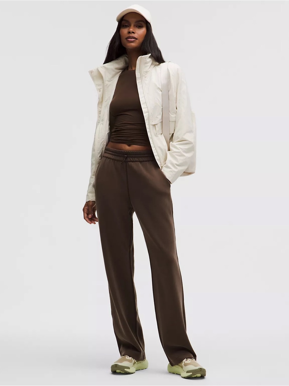 Lululemon Brown Softstream High Rise Wide-Leg Pants Women’s 8